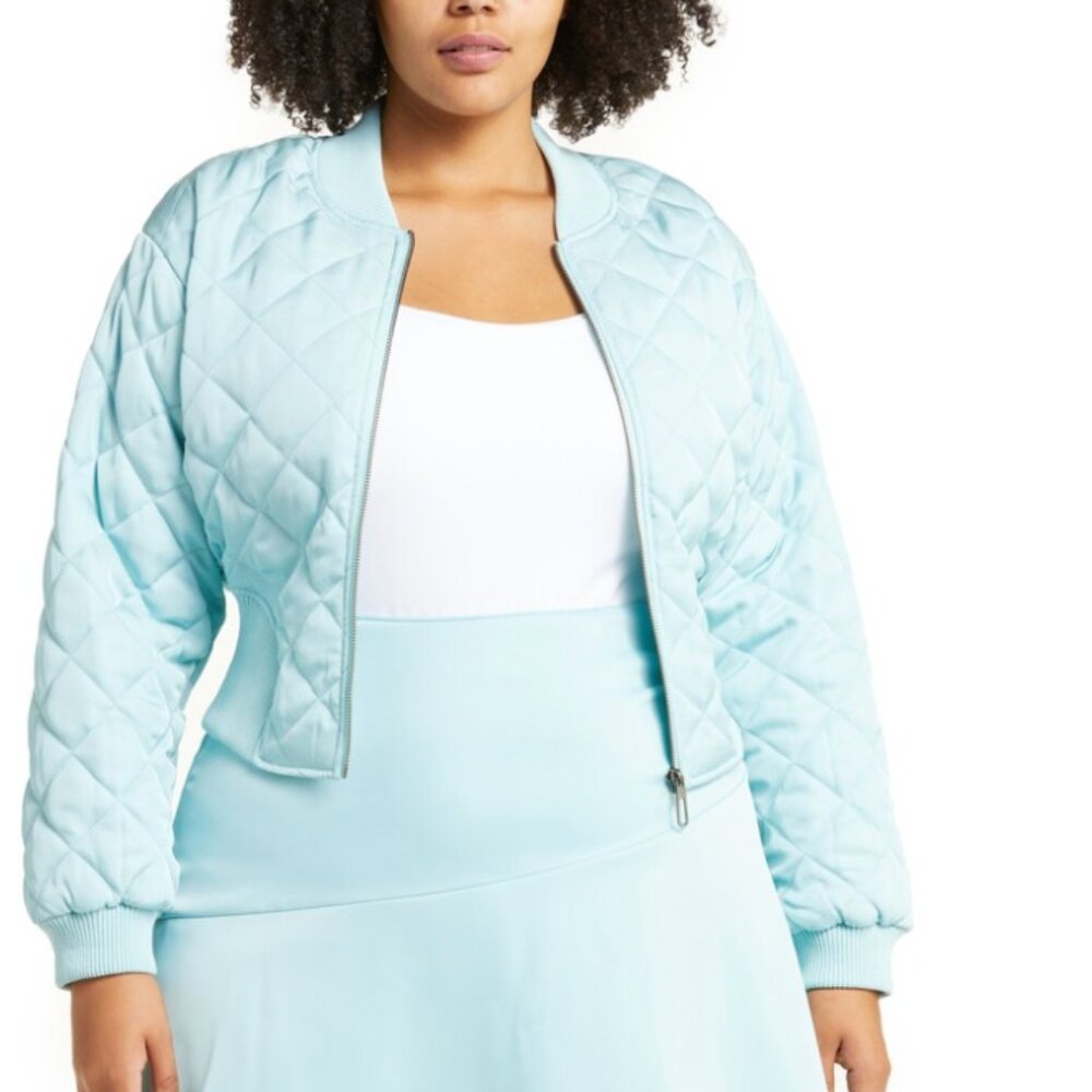 11 Honore Sita Quilted Bomber Jacket